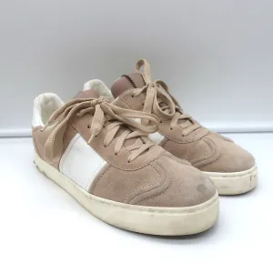 Valentino Flycrew Baskets Basses en Suédine Rose Taille 38.5